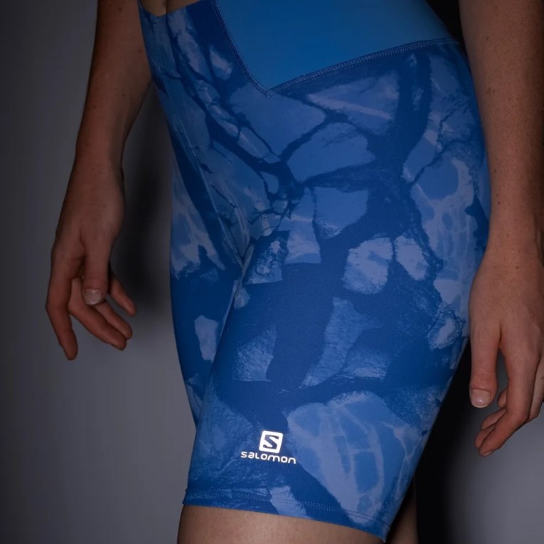 Salomon Cross Multi 7'' Short Women's Running Tights Blue | CA 83H56